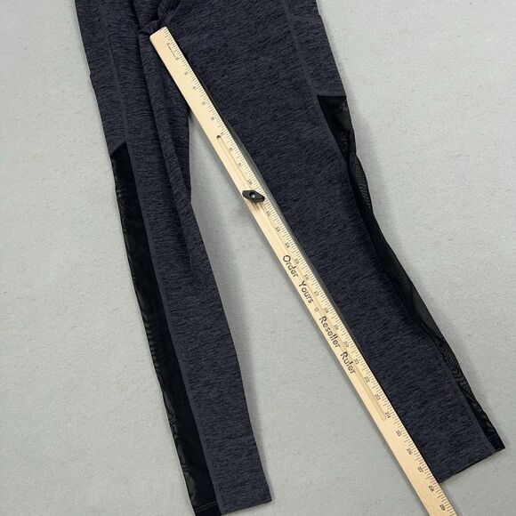 Beyond Yoga Leggings Womens Small Black Steel Spacedye Pocket Mesh Athleisure - Picture 12 of 16